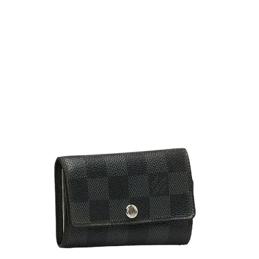 Louis Vuitton Damier Graphite Multicles 6 Key Case Black